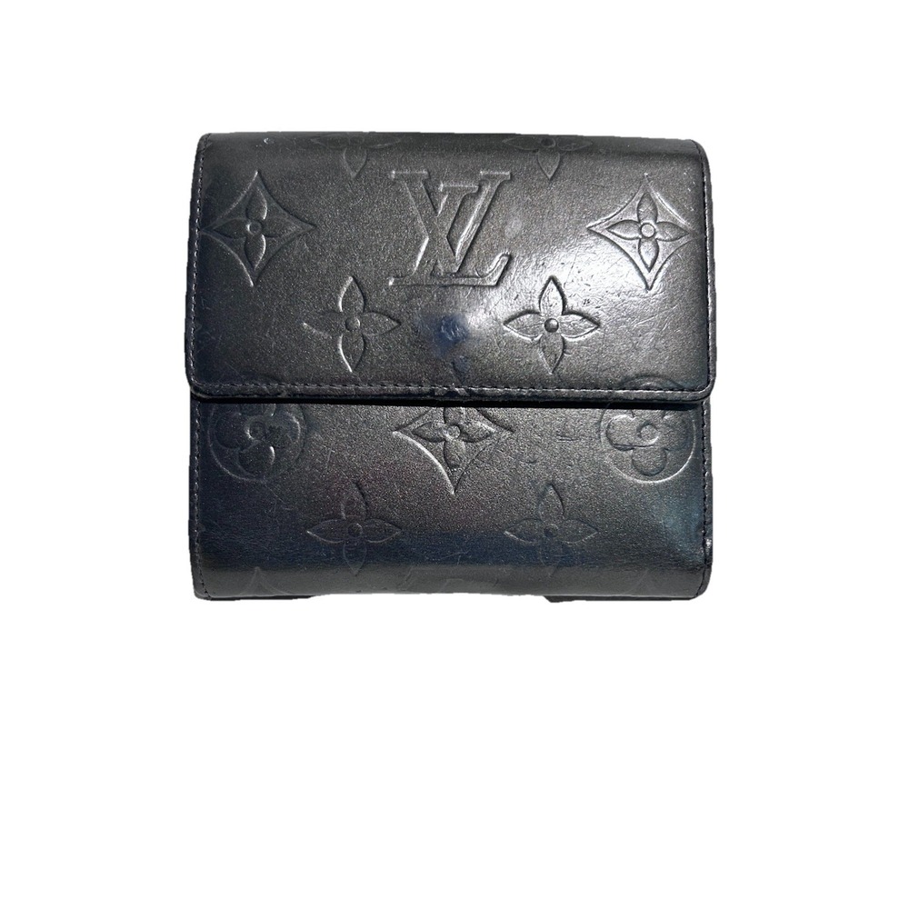 Louis Vuitton Old Vintage Wallet Elise Gun Metal Gray